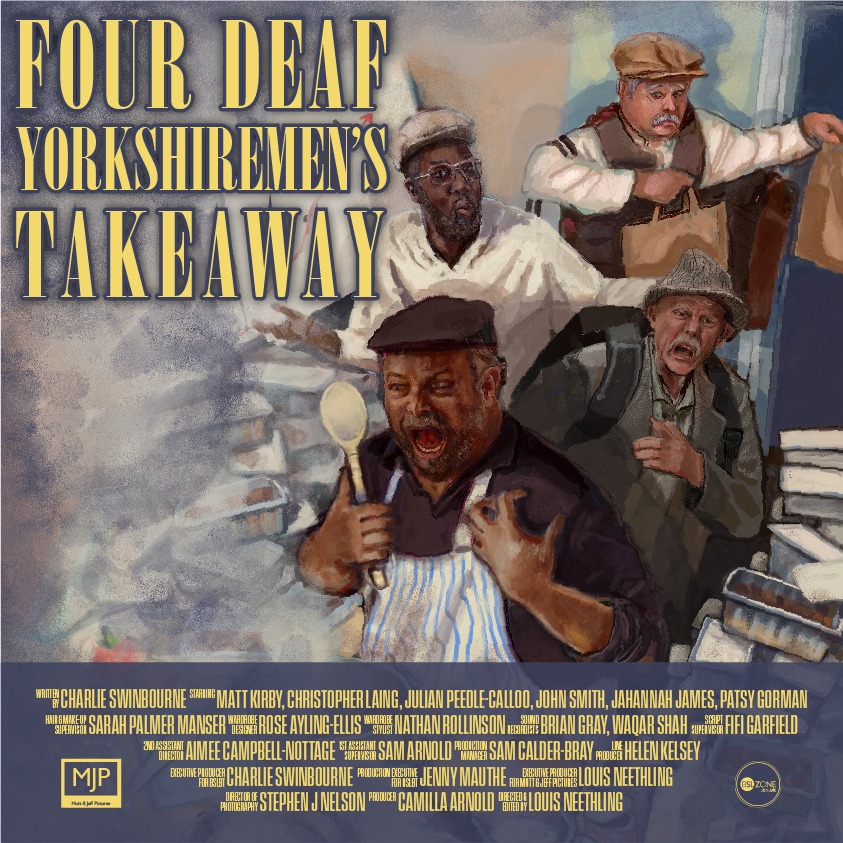 Cartel de la pelicula Four Deaf Yorkshiremen's Takeaway